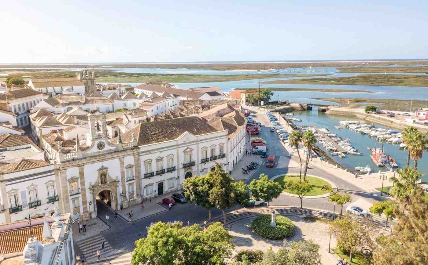 City walks in Faro, Portugal, commonly frequented by travelers, all across the world

