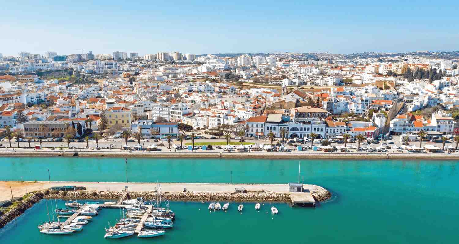 Lagos, Portugal - Amazing view of the Portuguese City  